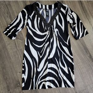 Black and White Bisou Bisou Dress